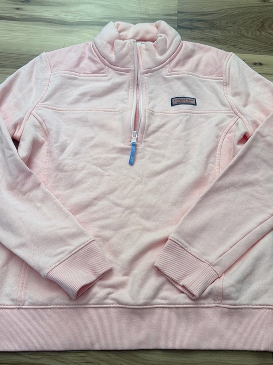 Vineyard Vines Jackets & Blazers - Vineyard Vines Light Pink Quarter-Zip Fleece Pullover